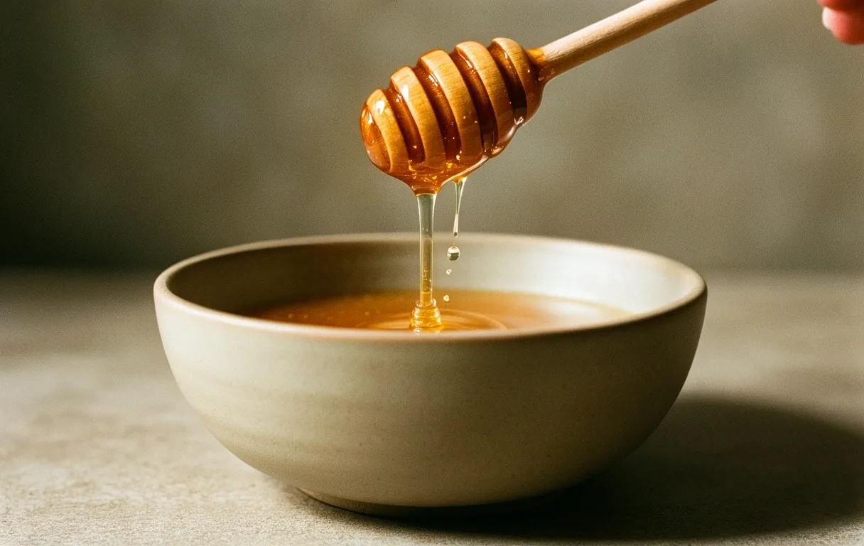 Honey dripping